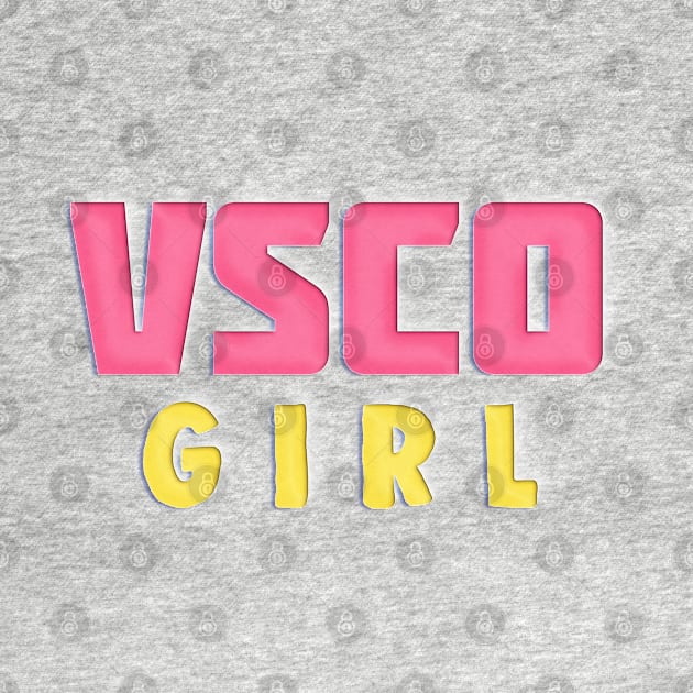 VSCO GIRL / Paper Cutout Style Design by DankFutura